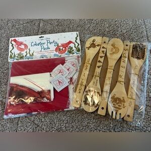 New Lobster Party Pack & Wooden Spoons